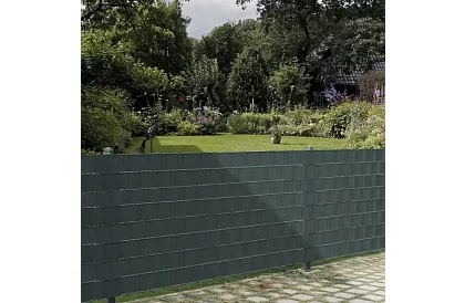 Stínící páska na plot antracit panelová 450 g/m2 - 4,75 cm × 35 m