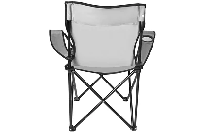 Skládací rybářské křeslo – šedé kempingové křeslo