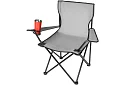 Skládací rybářské křeslo – šedé kempingové křeslo