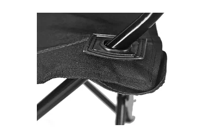 Skládací rybářské křeslo – černé kempingové křeslo