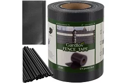 Stínící páska na plot antracit – panelová 450 g/m2 + klipy