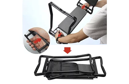 Skládací zahradní klekátko 3v1 – klekátko, lavička a organizér s nářadím