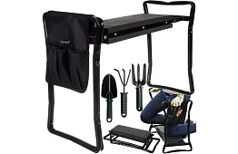 Skládací zahradní klekátko 3v1 – klekátko, lavička a organizér s nářadím