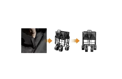 Skládací plážový přepravní vozík - do 100kg