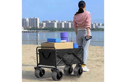 Skládací plážový přepravní vozík - do 100kg
