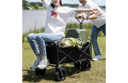 Skládací plážový přepravní vozík - do 100kg
