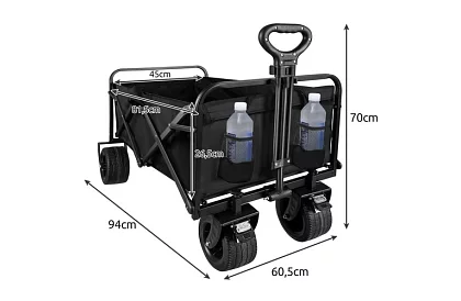 Skládací plážový přepravní vozík - do 100kg
