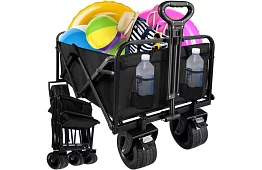 Skládací plážový přepravní vozík - do 100kg