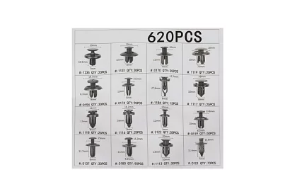 Univerzální sada auto klipů a spon + stahováky