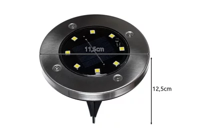 Solární zahradní osvětlení Disk Lights - 12 kusů