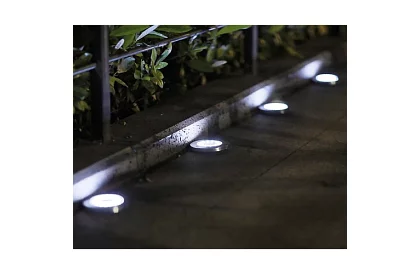 Solární zahradní osvětlení Disk Lights - 12 kusů