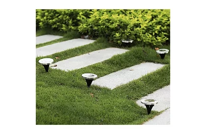 Solární zahradní osvětlení Disk Lights - 12 kusů