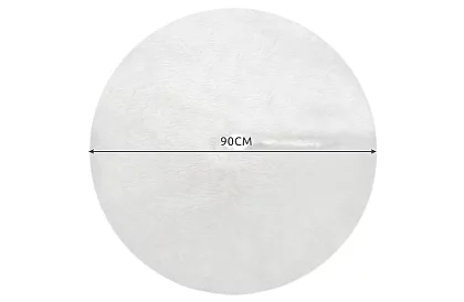 Podložka pod vánoční stromek - 90 cm - bílá kožešina