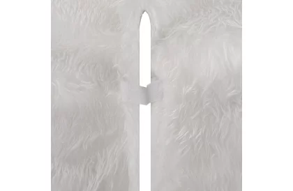 Podložka pod vánoční stromek - 90 cm - bílá kožešina