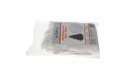 Podložka pod vánoční stromek - 90 cm - bílá kožešina