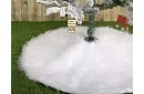 Podložka pod vánoční stromek - 90 cm - bílá kožešina