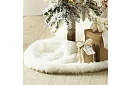 Podložka pod vánoční stromek - 90 cm - bílá kožešina
