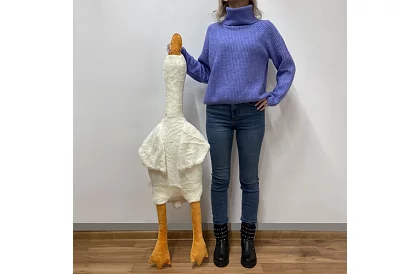 Velká plyšová husa – 130 cm