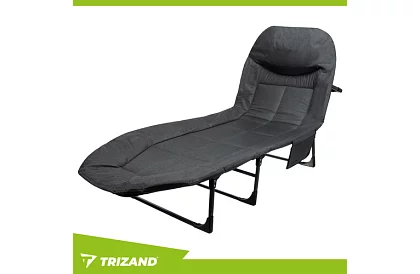 Kempingová skládací postel s matrací – nosnost 150 kg