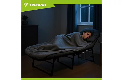 Kempingová skládací postel s matrací – nosnost 150 kg