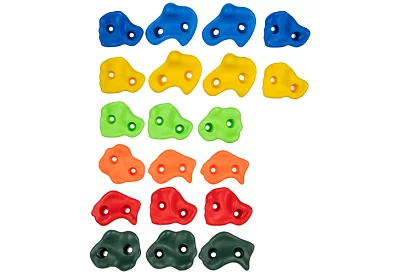 Lezecké chyty – lezecká sada pro děti 20 kamenů + 2 madla