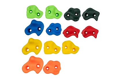 Lezecké chyty – lezecká sada pro děti 13 kamenů + 2 madla