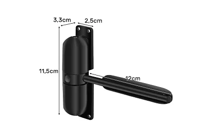 Pružinový dveřní zavírač s nastavitelnou sílou tahu