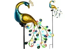 Zahradní solární lampa – Páv