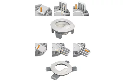 Dětský skládací cestovní nočník 2 v 1