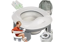 Dětský skládací cestovní nočník 2 v 1