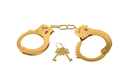 Těžká kovová pouta – zlatá