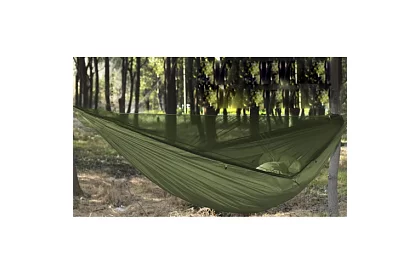 Turistická houpací síť s moskytiérou pro dvě osoby – nosnost 250 kg