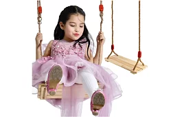 Dětská závěsná houpačka na lanech