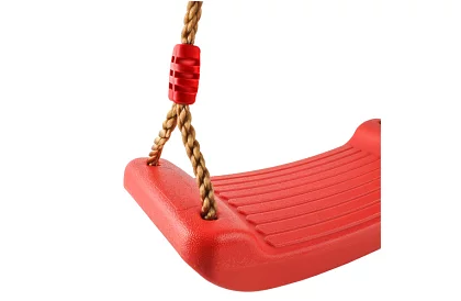 Dětská závěsná houpačka na lanech – plastová - červená