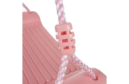 Dětská závěsná houpačka na lanech – plastová – růžová