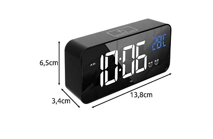 LED hodiny s budíkem - clapping clock