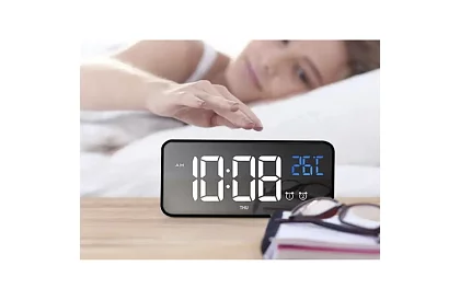 LED hodiny s budíkem - clapping clock