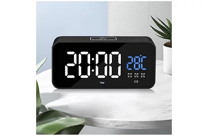LED hodiny s budíkem - clapping clock
