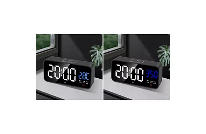 LED hodiny s budíkem - clapping clock