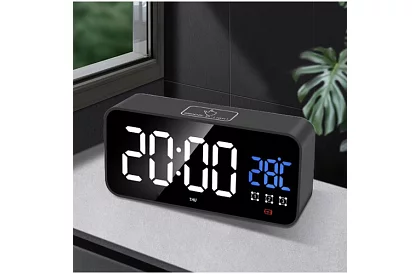 LED hodiny s budíkem - clapping clock