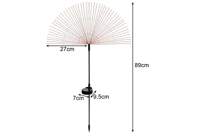 Solární zahradní lampy 2 kusy – pampeliška