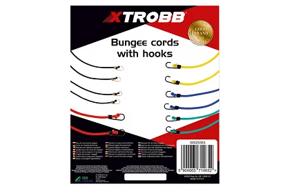 Upínací gumy s háky – 12 ks v sadě