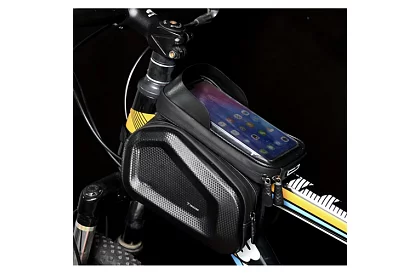 Vodotěsná brašna na kolo s držákem na mobil