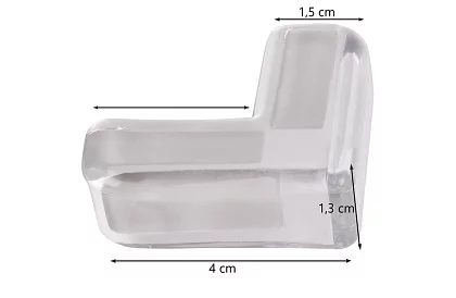 Silikonová ochrana rohů nábytku - sada 12 kusů