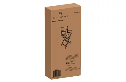 Profesionální dřevěné kosmetické křeslo - černé