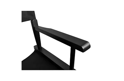 Profesionální dřevěné kosmetické křeslo - černé