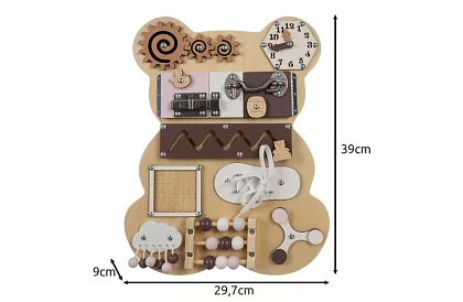 Smyslová deska 10 v 1 – Medvídek