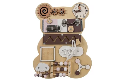 Smyslová deska 10 v 1 – Medvídek