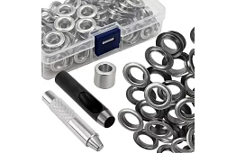 Sada 100 ks oček na plachty s nýtovačkou a děrovačem