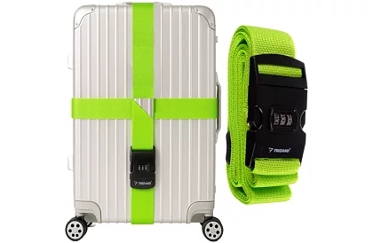 Bezpečnostní popruh na kufr s kódovým zámkem